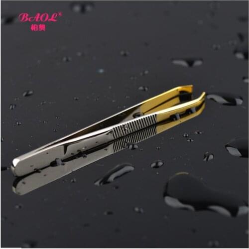 1PC Eyebrow Tweezer Stainless Steel Slant Tip Eyes Tweezer Clip For Face Hair Removal Make Up Tools Pince A Epiler T0107