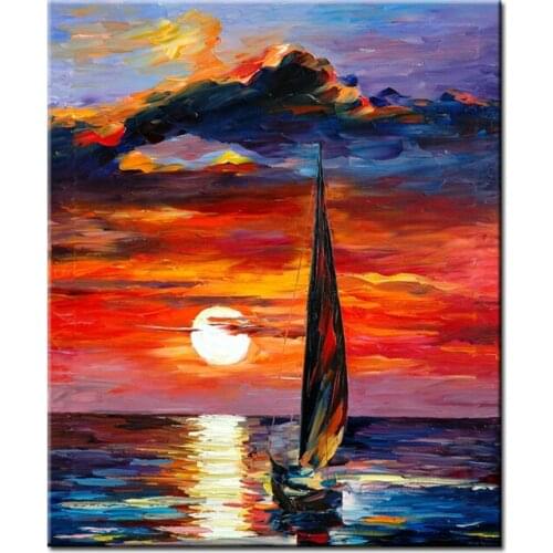 100% hand painted oil painting high quality canvas painting Household adornment art scenery pictures painting
