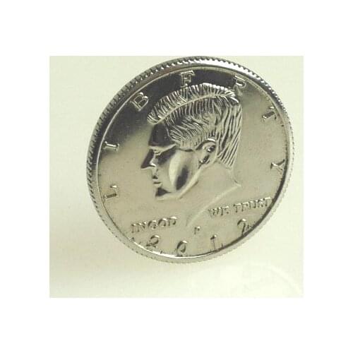 2 Pcs/Lot Magnetic US Half Dollar(High Quality Copy) -Funny Stage Magic Illusions,Street Magic Gimmicks,Easy Magic Tricks