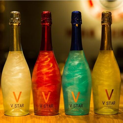 4pcs Barware Magic Cloud Flame Aurora V Starry Wine Champagne Fruit Sparkling Wine Ladies Sparkling Wine Separator