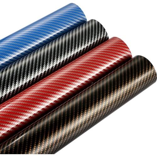 50x200cm High Glossy 2D Carbon Fiber Vinyl Wrap Film Waterproof PVC Car Stickers Wrapping DIY Automobiles Motorcycle Decal