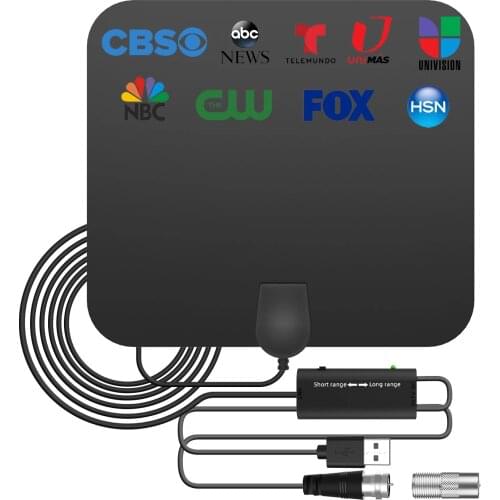 4K Flat TV Antenna Amplifier HDTV Antenas 3600Miles HD Digital Indoor Aerial High Booster Signal Capture For TVs Universal