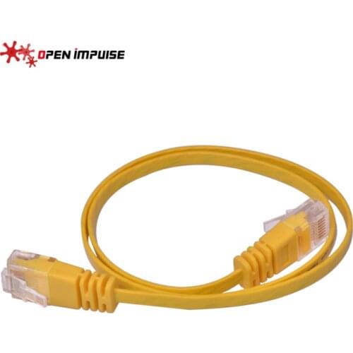 Free Shipping CAT6 Cable Ethernet Lan Network CAT 6 RJ45 Patch Cord Internet Yellow NEW 1.1mm Thickness