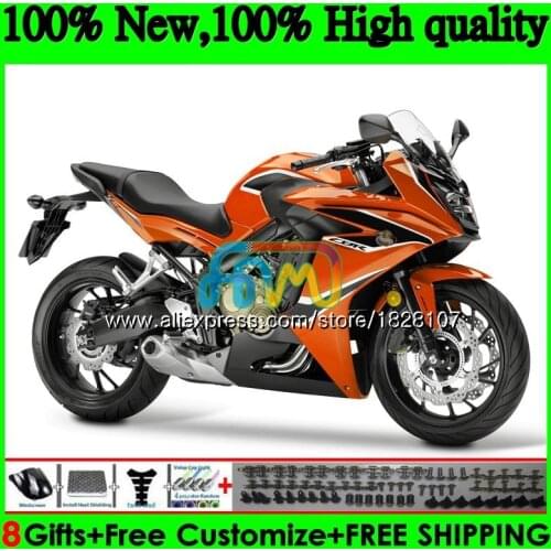 Black orange CBR-650F For HONDA CBR 650 F CBR650F 11 12 13 14 15 83BS.47 CBR650 F CBR 650F 2011 2012 2013 2014 2015 2016 Fairing