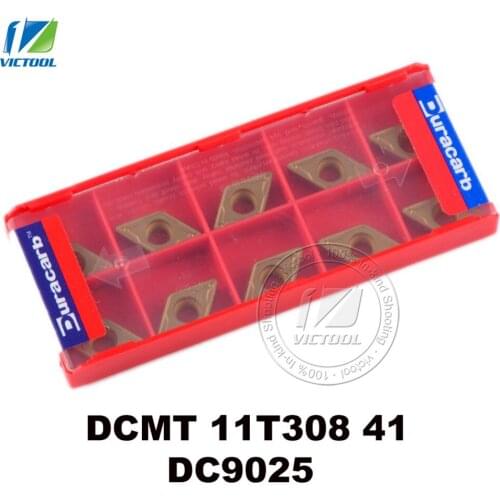 Duracarb DCMT11T308 -41 DC9025 for semi-finishing finishing P15 ~ P35 steel tungsten carbide turning insert CNC tool DCMT 11T308