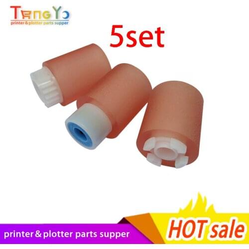5set Paper Pickup Roller Kit 3 Pieces for Ricoh Aficio 2035 2045 MP 3500 4500 4000 5000 4001 5001 MPC 2500 3500