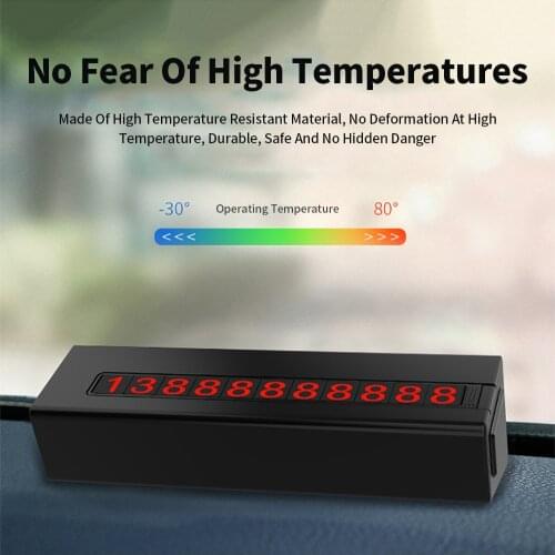 Car Temporary Parking Card Car Phone Number Card Plate Car Park Stop Car-styling Safety Hammer Wiper Repairer Car Accessories