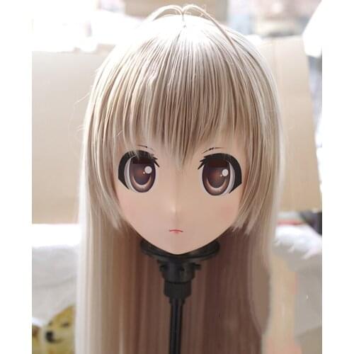 KM254)Quality Handmade Female/Girl Resin 3/4 Head Japanese Cartoon Kasugano Sora Cosplay Kigurumi Mask Crossdresser Doll
