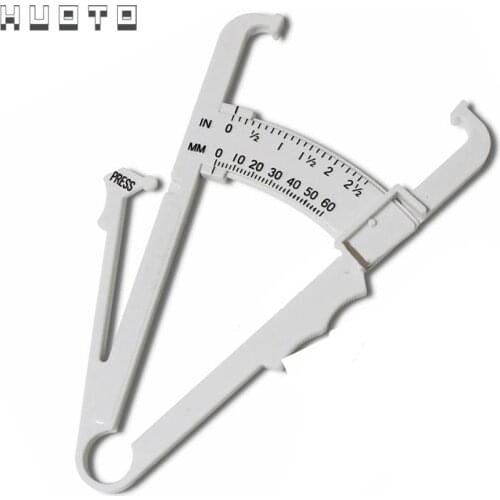 2pc/set combination Fitness Weight Loss Muscle Body Fat Caliper+ Body Mass Measuring Tape Tester body mass tape