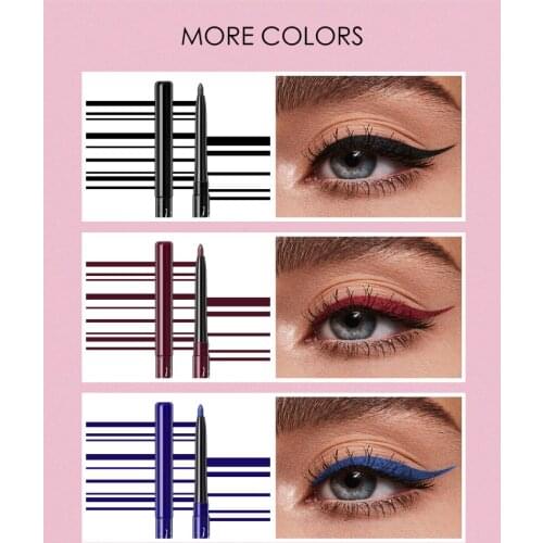 NICEFACE 6Colors Matte Eyeliner Pen Long Lasting Quick Dry Waterproof Multicolour Liquid Eye Liner Pencil Eye Makeup TSLM2