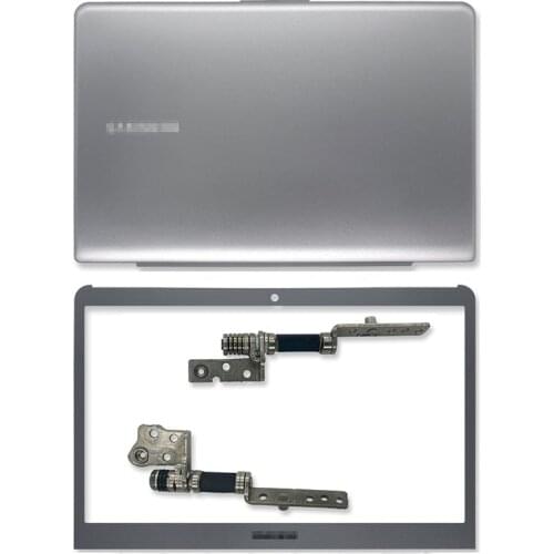 NEW Laptop Top Case Silver LCD Back Cover /Front Bezel/LCD Hinges/Hinge Cover For Samsung NP530U3C NP530U3B NP535U3C NP535U3B