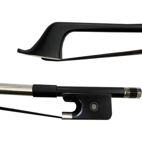 New high quality 1 pc French style Carbon fiber 3/4 double bass bow black horse hair