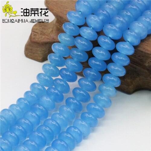 Wholesale Lapis Lazuli 5x8mm Natural Stone Crystal Chalcedony Jades Glossy Loose Beads Diy Jewelry Making Findings 15inch