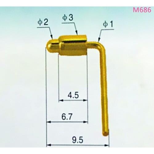 Phone Connector Probe High Current Battery Charging Signal Contact Pogo Pin Antenna Thimble Pogo Pin