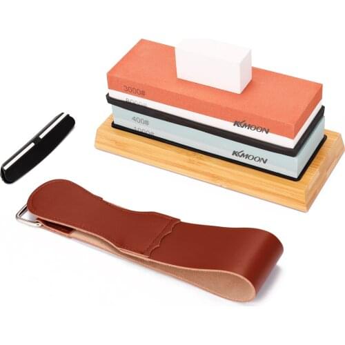 400#/1000# 3000#/8000# Grit Premium Whetstone Cut Sharpening Stone Set Sharpener for All Blade Non Slip Base Cutter Sharpener
