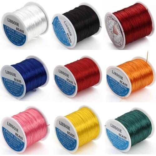 XINYAO 1 Rolls/lot Multi-colors Elastic Stretch Beading Wire/Cord/String/Thread for DIY Bracelets Jewelry Making Materials F392