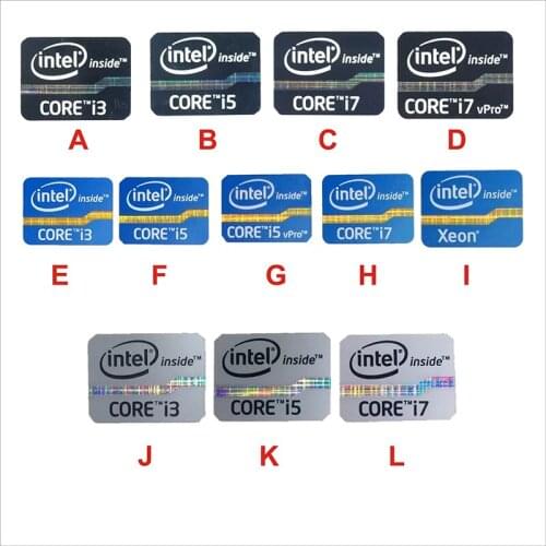 Blue Black Gray DIY Label CPU 2 3 4 5 Generation i3i5i7 Energy Star Ultrabook Computer Decorative Sticker