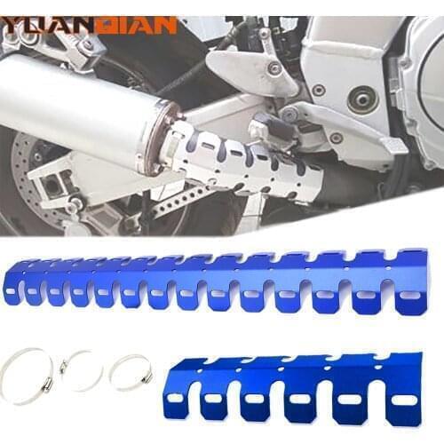 Motorcycle Exhaust Muffler Pipe Leg Guard for yamaha YZF R1 YZF600 YZ600 TRX850 FZR400RR/RRSP XT1200 FZ8 Engine Protective cover