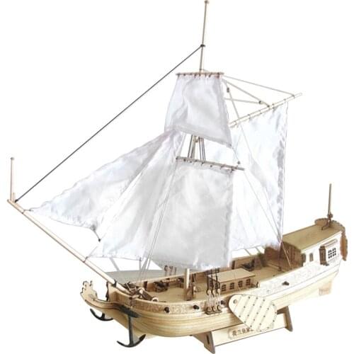 1 Set Wooden Wood Sailboat Ship Kits Home DIY Model Home Decoration Boat Gift Toy For Kids Birthday Gifts #20