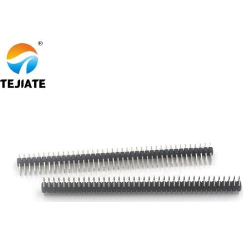 10PCS Double Row 2*40P Straight Pin Copper Foot Spacing 2.54MM Black/White/Blue/Red/Green/Yellow Plastic Connector Kit