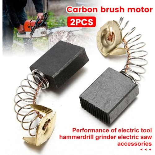 2pcs/Set 6.5x13.5x16mm Electric Motor Carbon Brushes Springs Power Tool Hammer Drill Grinder Performance Power Chop Saw Model