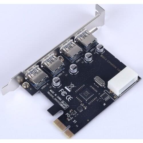 4 Port USB 3.0 PCI-e Expansion Card PCI Express PCIe USB 3.0 Hub Adapter 4-port USB3.0 Controller USB 3 0 PCI E PCIe Express 1x