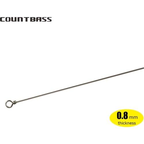 50pcs 0.8mm Staianless Steel Wire Form, DIY Spinner, Fishing Lure Accessories, Lure Making, Tackle Craft