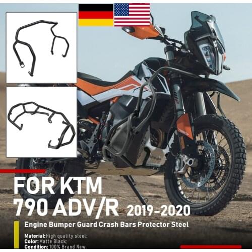 Motorcycle Accessories Engine Guard Crash Bars Bumper Frame Protector Fairing For KTM 790 Adventure R 790 ADV 2019-2021 Black US