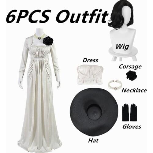 Alcina Dimitrescu Lady Dimitrescu Cosplay Costume Woman Skirt Evening Dresse Halloween Carnival Costume Girls Dress