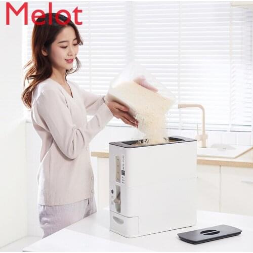 15kg Automatic Metering 30 Jin M Barrel Modern Household Rice Bucket Moisture-Proof Insect-Proof Pack Rice Bin Rice Storage Box