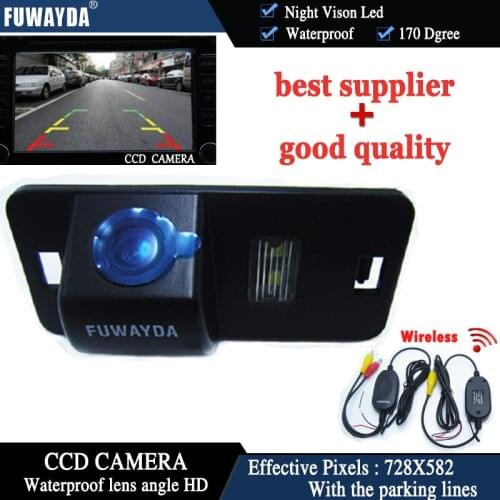 FUWAYDA Wireless Car Rear View Reverse CCD With Guide Line CAMERA for BMW 1/3/5/6/7 Series X5 X6 E46 E53 E70 E71 E39 E60N E61N