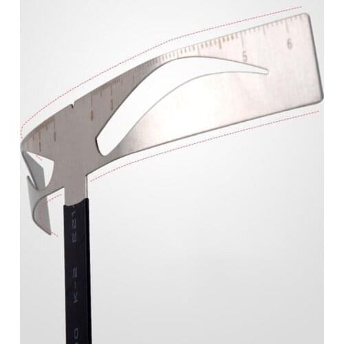 Free Shipping Mental T-shaped Classic eyebrows Stencils Positioning Makeup Permanent Eyebrow Balance Ruler