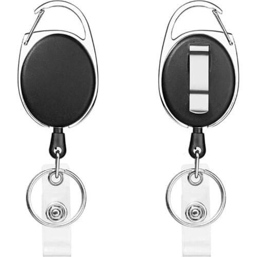 24BB Key Ring Badge Reel Holder Hospital Nurse Supplies Driver License Card School for Employee Police Officers Gifts