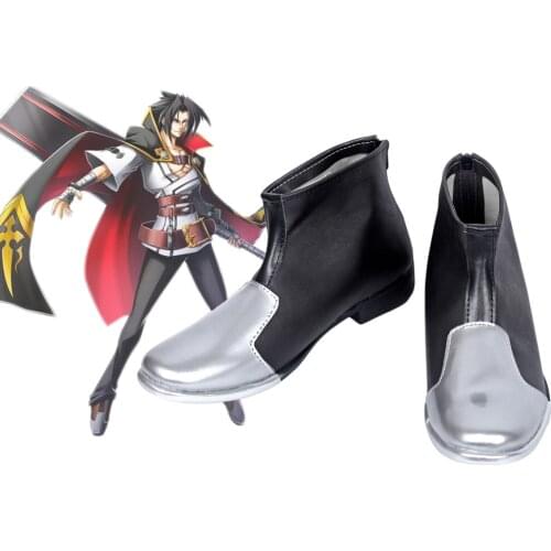 BLAZBLUE Black Knight Kagura Mutsuki Cosplay Boots Shoes Custom Made