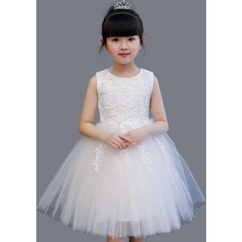 Flower Kids Dresses For Girls Elegant Princess Dress For Girl Wedding Evening Party Gown Childrens Dress Girls Clothing Costume