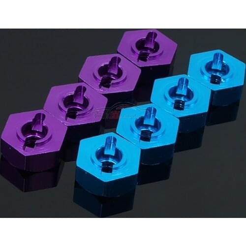 RC Car Parts HSP 1/10 Metal aluminum alloy hexagonal coupling metal hexagonal wheel seat adapter 102042 02134