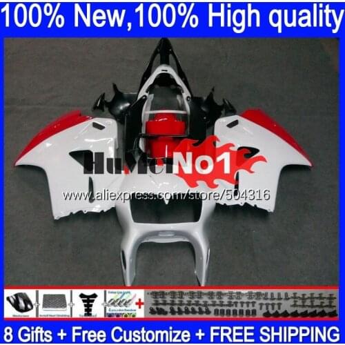 Body For HONDA Interceptor VFR 800RR 800 RR CC white red hot 128MC.19 VFR800 RR 98 99 00 01 VFR800RR 1998 1999 2000 2001 Fairing