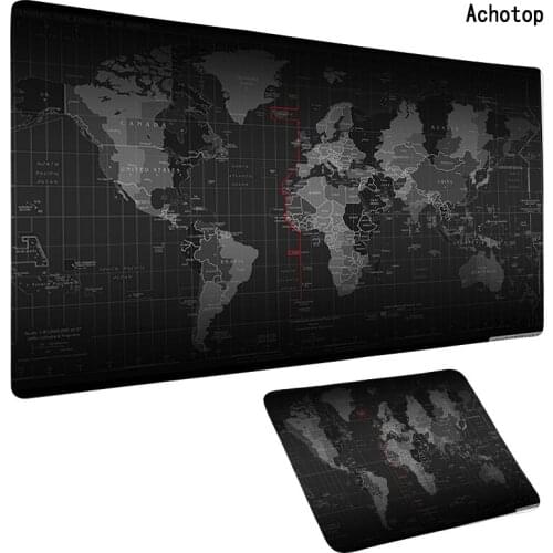 Computer Mouse Pad World Map Gamer Mous Pad Large Gaming Mousepad XXL XL Desk Mause Mat Keyboard Mouse Carpet Gaming Accessories