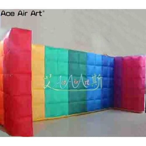 Colorful inflatabe air wall,inflatable background wall structure office for background decorations