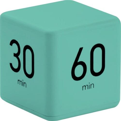 Cubic Timer Time Management Students Learning Timer LED Display Simple Operation 15/20/30/60 minutes Countdown Reminder
