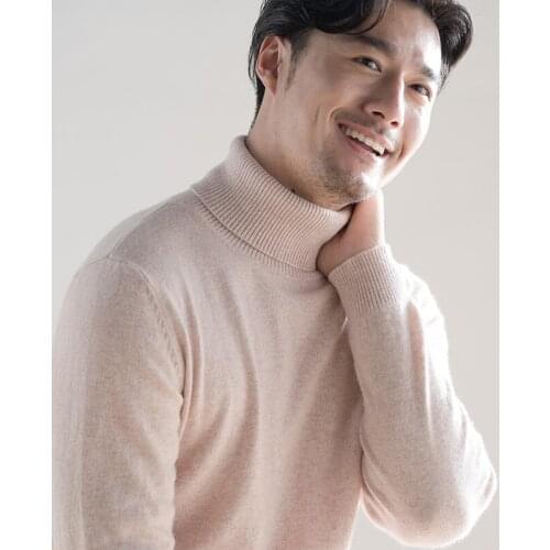 Hot Sale Winter Sweaters Men 100% Cashmere and Wool Knitting Jumpers New Arrival 12Colors Warm Pullovers Male Standard Wool Tops