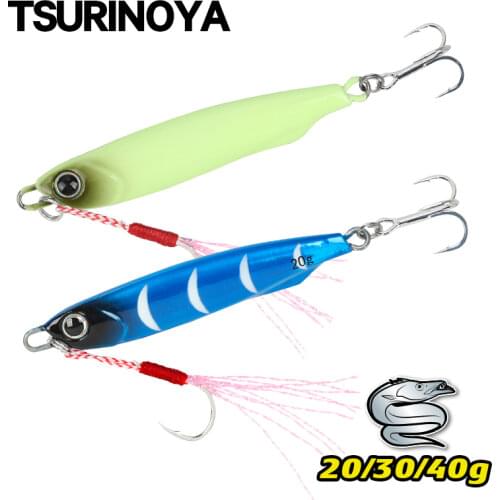 TSURINOYA Shore Long Casting Jig 20g 30g 40g Metal Jig BAYONET Jigging Lure Sea Pesca Lure Seabass Artificial Hard Baits