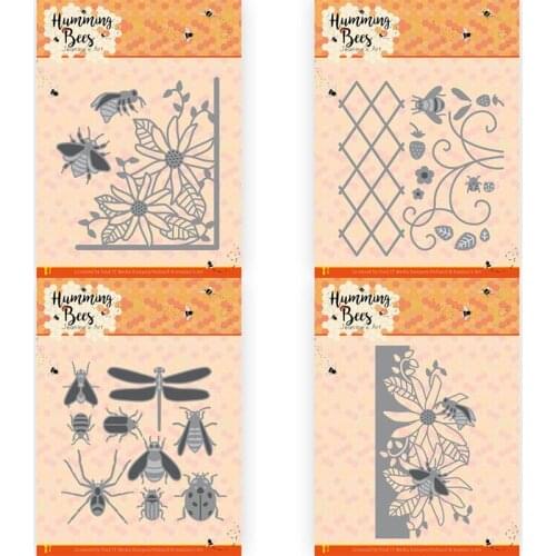 Mmao Crafts Metal Steel Cutting Dies Bee Frame Edge Series Stencil For DIY Scrapbooking Paper/photo Cards Embossing Dies