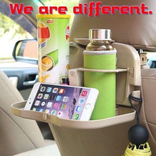 Wakas Multifunctional Car Chair Back Table Catering Tray Folding Plate Beverage Frame Vehicle Water Cup Frame