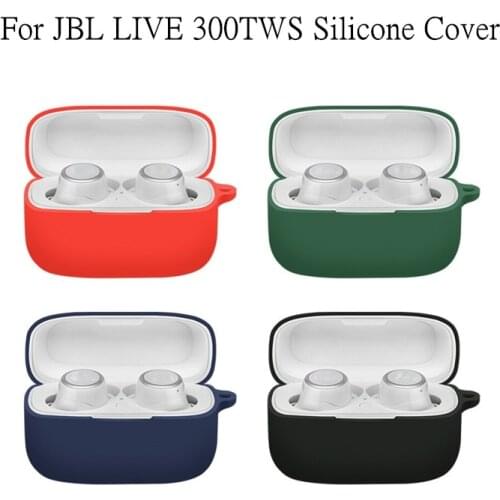 Washable Silicone Protective Cover Shell Anti-fall Earphone Case for JBL LIVE 300TWS Wireless Bluetooth Earphones Accessories