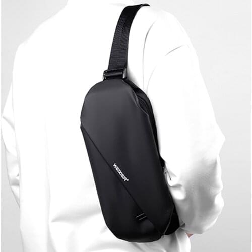 IKE MARTI Mens Chest Bags Fashion Shoulder Bags Travel Handbags Eenagers Outdoor Sports Running Cycling Waist Bags Men