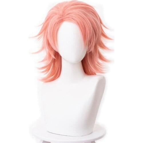 Anime Demon Slayer Kimetsu no Yaiba Sabito Wig Cosplay Costume Men Women Heat Resistant Synthetic Hair Wigs 60cm