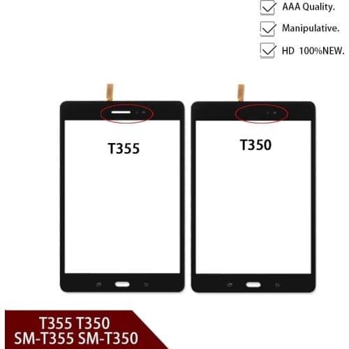 High Quality For Samsung Galaxy Tab A 8.0 T355 T350 SM-T355 SM-T350 Touch Screen Digitizer Sensor Glass Panel Tablet Replacement