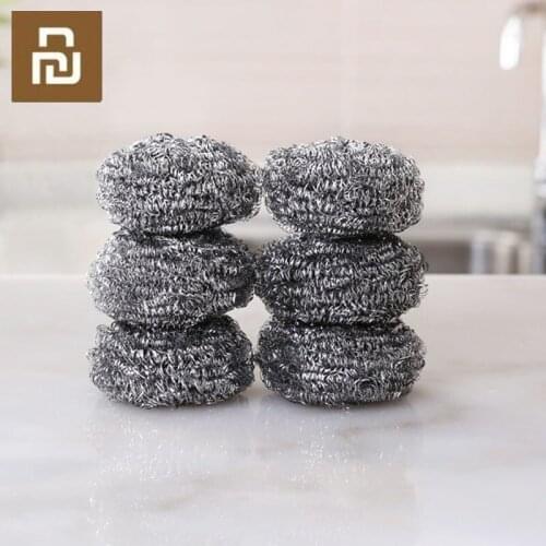 Xiaomi you Quange Cleaning Steel Ball Household Dishwash Brush Pot Brush Decontamination Cleaning Steel Ball Kitchen Accessories