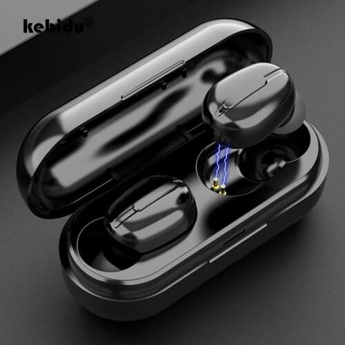 Kebidu Bluetooth 5.0 Earphone TWS HIFI Mini In-ear Sports Running Headset For iOS/Android Phones HD Call L13 Wireless Headphones